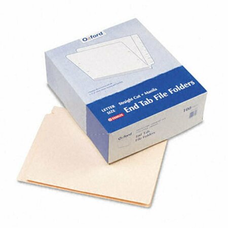 ESSELTE PENDAFLEX Esselte Pendaflex  End Tab Folders  Straight Cut  Two Ply  9 1/2   Front  Letter  Manila  100/Box ES32321